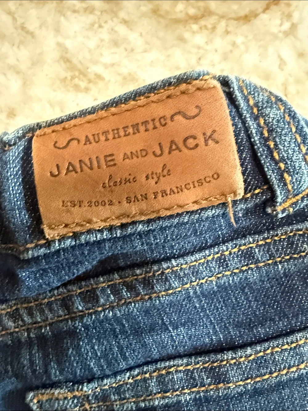 Janie and Jack Boys' Dark Blue Straight Jeans